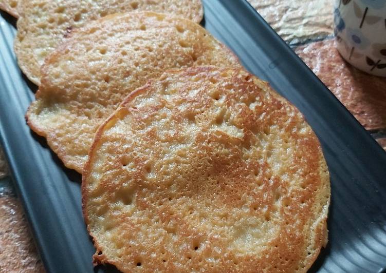 Recipe of Super Quick Homemade Eggless Oats &amp; Atta Pancakes