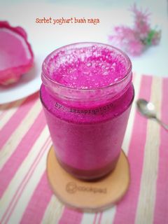 Foto resep Sorbet yoghurt buah naga