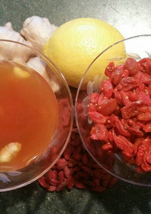 A picture of Goji Berries (Rehydrating).