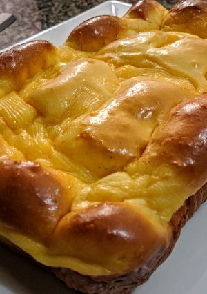 Una foto de PAN De Leche 7 relleno con Crema Pastelera...!