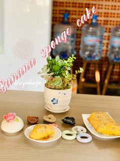 Hình của món Bánh bông lan chuối.