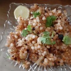 A picture of Sabudana khichadi.