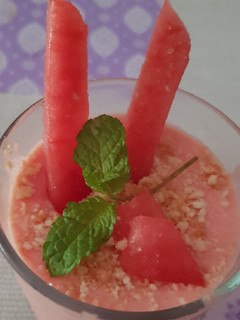 Una foto de Mousse de sandía