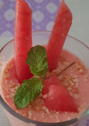 Una foto de Mousse de sandía