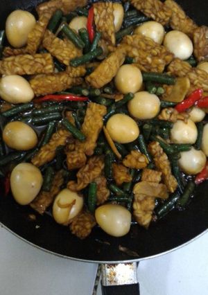 Foto resep Tumis kacang panjang telur puyuh