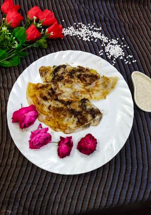 A picture of Sabudana dosa.