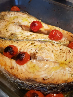 Una foto de Salmón cherry