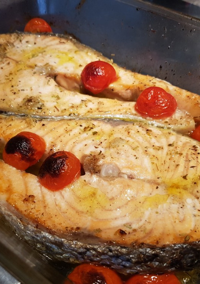Una foto de Salmón cherry