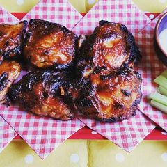 A picture of Sticky bbq chicken.