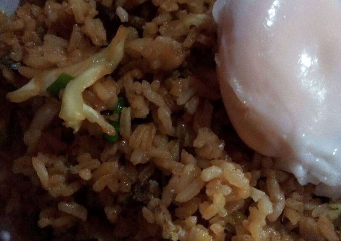 Nasgor bandeng telur bebek ceplok