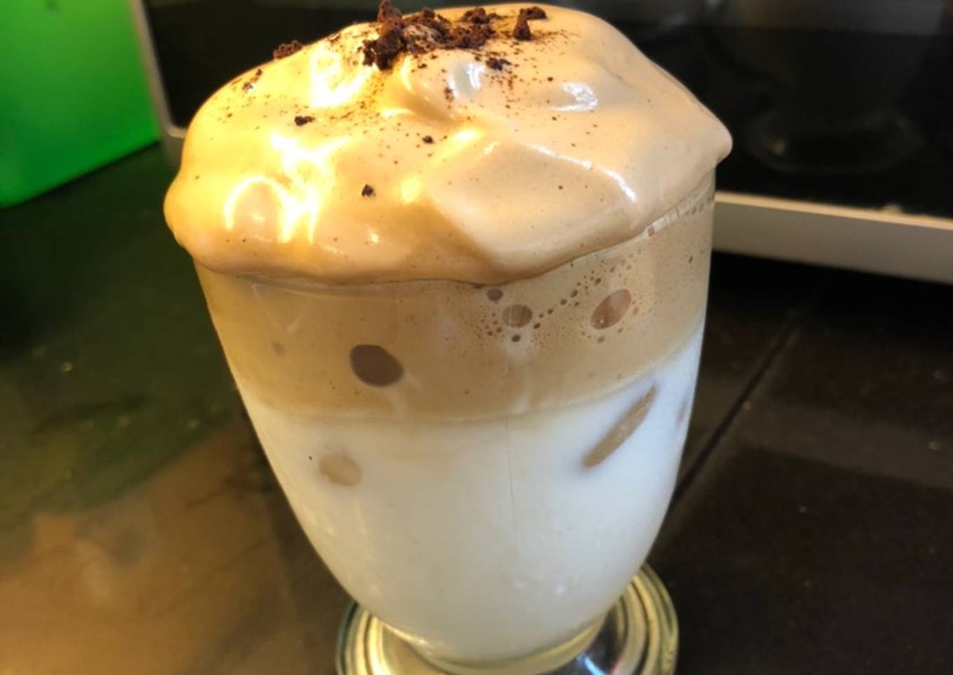 Dalgona coffee brown sugar