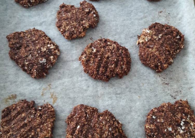 Resep Choco Banana Oatmeal Cookies 4 Bahan Saja oleh 