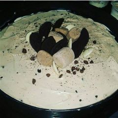 A picture of Mocha oreo No Bake cheesecake.