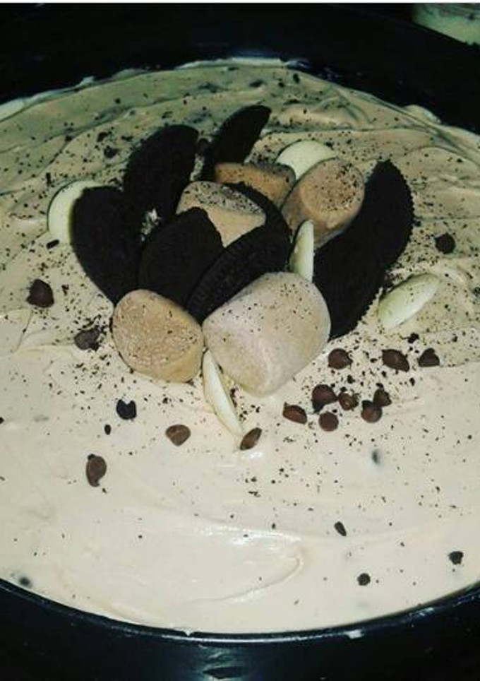 A picture of Mocha oreo No Bake cheesecake.