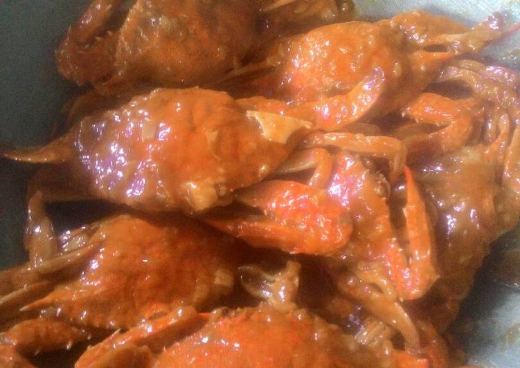 Kepiting laut saos padang