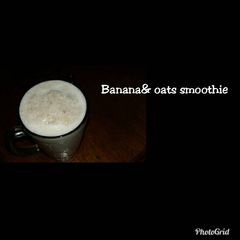 A picture of Banana & oats smoothie.