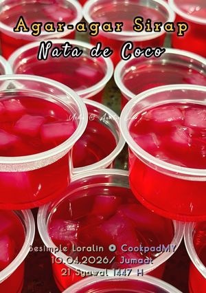 Gambar Agar-agar Sirap Nata de Coco