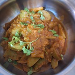 A picture of Tinda masala in tomato gravy.
