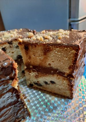 A picture of Chocolate Chip Vanilla Cake 🎂.