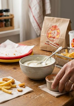 A picture of Copycat Al Baik Garlic Sauce (Authentic Toum).