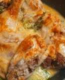 Pata muslo con ginebra y hierbas frescas
