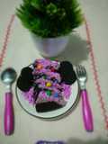 Brownis Ny. Liem toping coklat taro