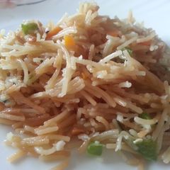 A picture of Semiya upma/ Shevai/ Vermicelli.