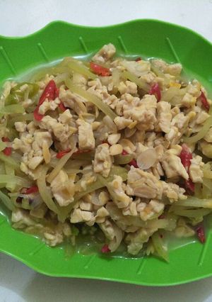 Foto resep Tumis labu siam tempe