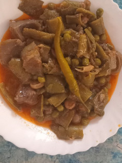 صورة لوصفة تبيخة الفول و الجلبانة🩷