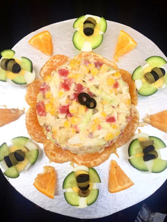 A picture of Russian Salad.