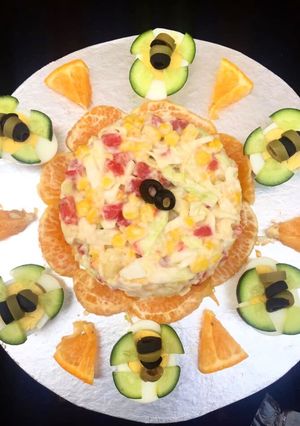 A picture of Russian Salad.