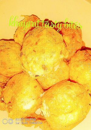 A picture of Yummy yam balls.