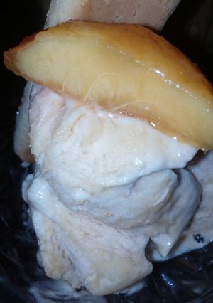 Una foto de Helado de duraznos