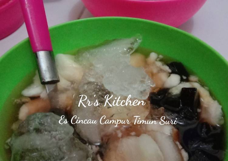 Bagaimana Menyiapkan Es Cincau Campur Timun Suri, Lezat Sekali