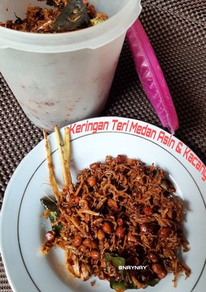 Foto resep Keringan Teri Medan Asin & Kacang