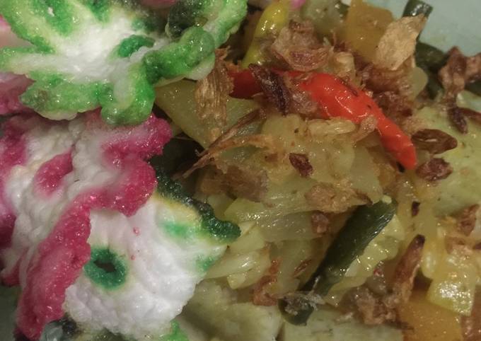 Ternyata ini loh! Resep buat 🍃Lontong sayur🐾bumbu lodeh kare instan🍃 hidangan Hari Raya  enak