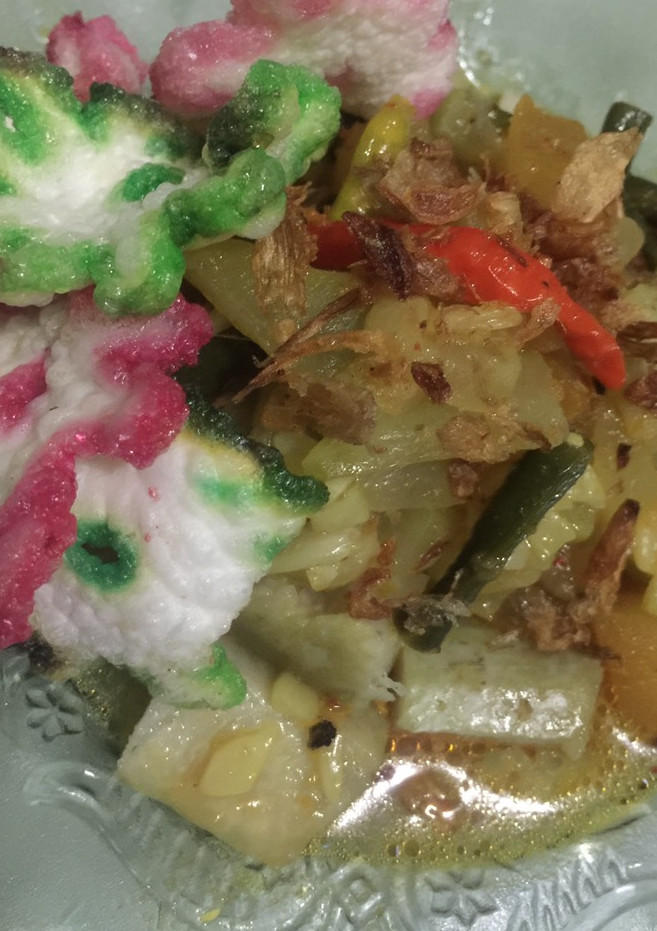 Foto resep 🍃Lontong sayur🐾bumbu lodeh kare instan🍃