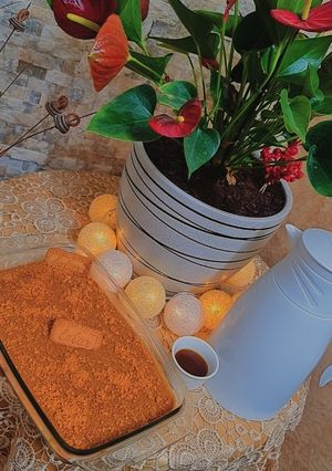 صورة لوصفة حلى مهلبيه اللوتس 🌸