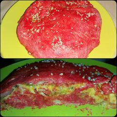 A picture of Stuffed Beef Burger.