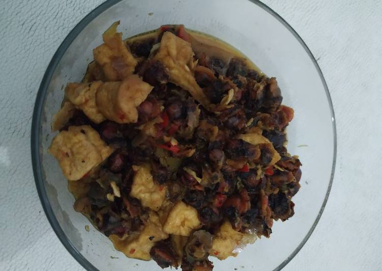 Tumis kerang Dan tahu