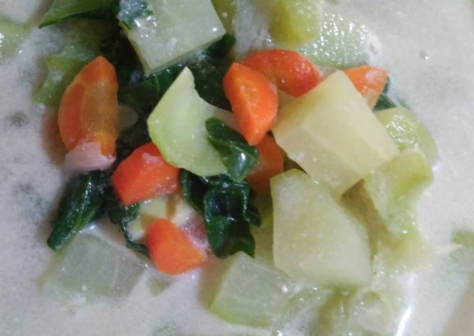 Bobor Labu Siam Wortel Sawi Pokcoi