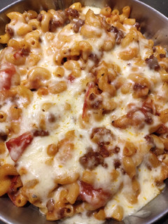 A picture of Mac and Cheese.