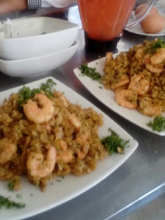 Una foto de Tigrillo con camarones