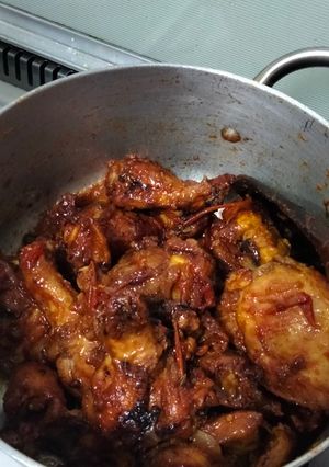 A picture of Isa's take on chicken and ugali.