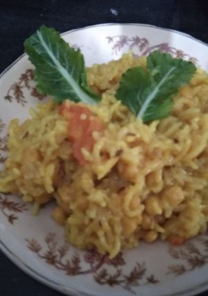 A picture of Chana pulav.