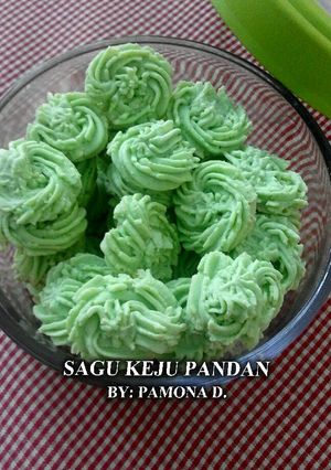 Foto resep Sagu keju pandan
