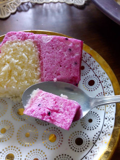 Foto resep Bolu lapis puding buah naga