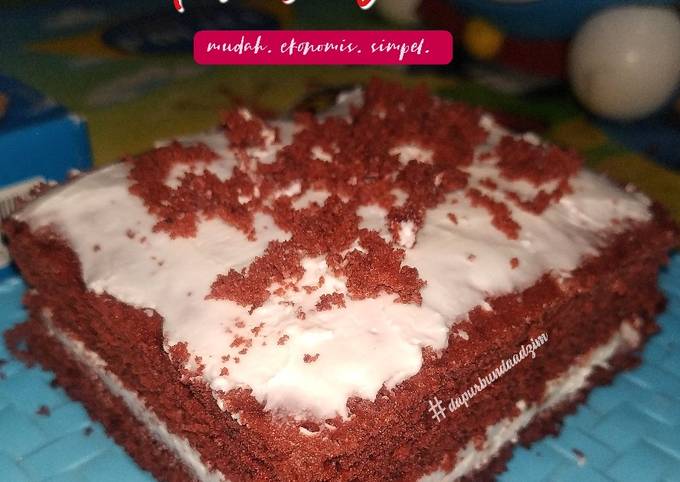 Red Velvet Ekonomis • 2 telur • Kukus • sederhana dan mudah