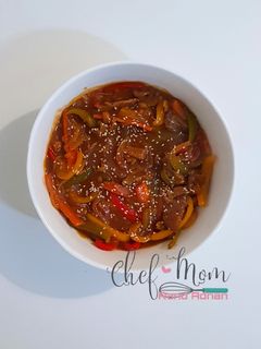 صورة لوصفة لحم صيني بالخضار 🍖