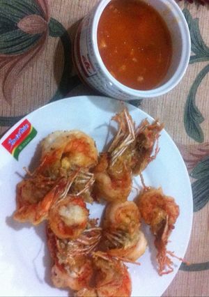 Foto resep Udang kriuk saos asam manis Ala Nanda-Nda